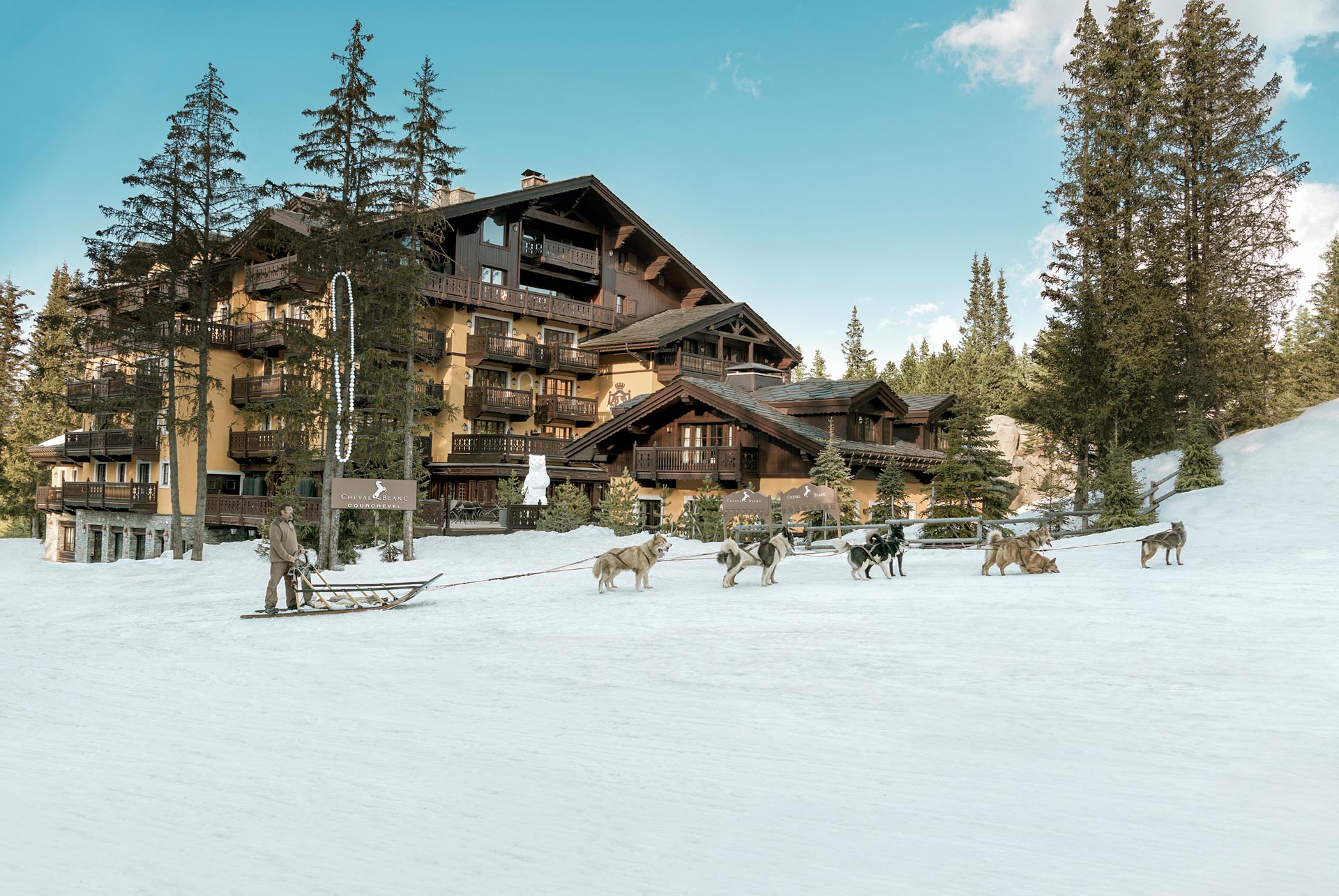 The Cheval Blanc Hotel, Courchevel Ski … – License image – 70330368 ❘  lookphotos